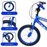 Bicicleta Infantil Menino Aro 16 com Rodinhas Freio V-brake Bicikids Azul Escuro - 3