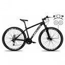 Ver imagem 2 de Bicicleta Nero 6 Mountain Bike Aro 29 Alumínio 21 Marchas Disco Hidráulico Absolute Adulto Preto