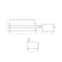 Ver imagem 4 de Sofá Cama Reclinável 3 Lugares e Almofadas Inclusas Multimóveis Cr45239