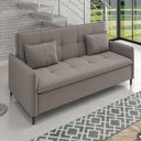 Ver imagem 2 de Sofá Cama Reclinável 3 Lugares e Almofadas Inclusas Multimóveis Cr45239