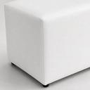 Ver imagem 7 de Puff Sala Decorativo Quadrado Kit 2 Lucca Base Fixa Sintético Branco G02 - D’Rossi