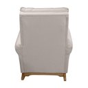 Ver imagem 4 de Poltrona Amamentação Balanço Capitone com Puff Verona Linho Bege - Mirra Decor