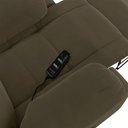 Ver imagem 5 de Poltrona do Papai Reclinável Pietra Power Touch Massagem Fh9 Veludo Capuccino - Mpozenato