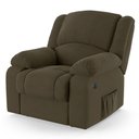 Ver mais imagens de Poltrona do Papai Reclinável Pietra Power Touch Massagem Fh9 Veludo Capuccino - Mpozenato