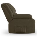 Ver imagem 7 de Poltrona do Papai Reclinável Pietra Power Touch Massagem Fh9 Veludo Capuccino - Mpozenato
