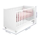 Ver imagem 2 de Quarto Infantil Berço Mini Cama Americano Branco - FdECOR