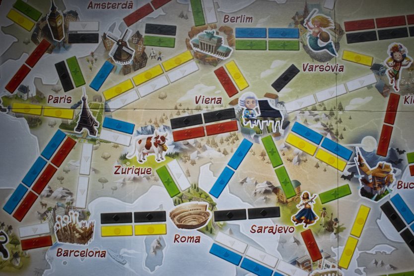 Ticket to Ride Primeira Viagem jogo