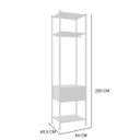 Ver imagem 3 de Guarda-Roupa Modular Oxford 540A Artefamol Cor Branco