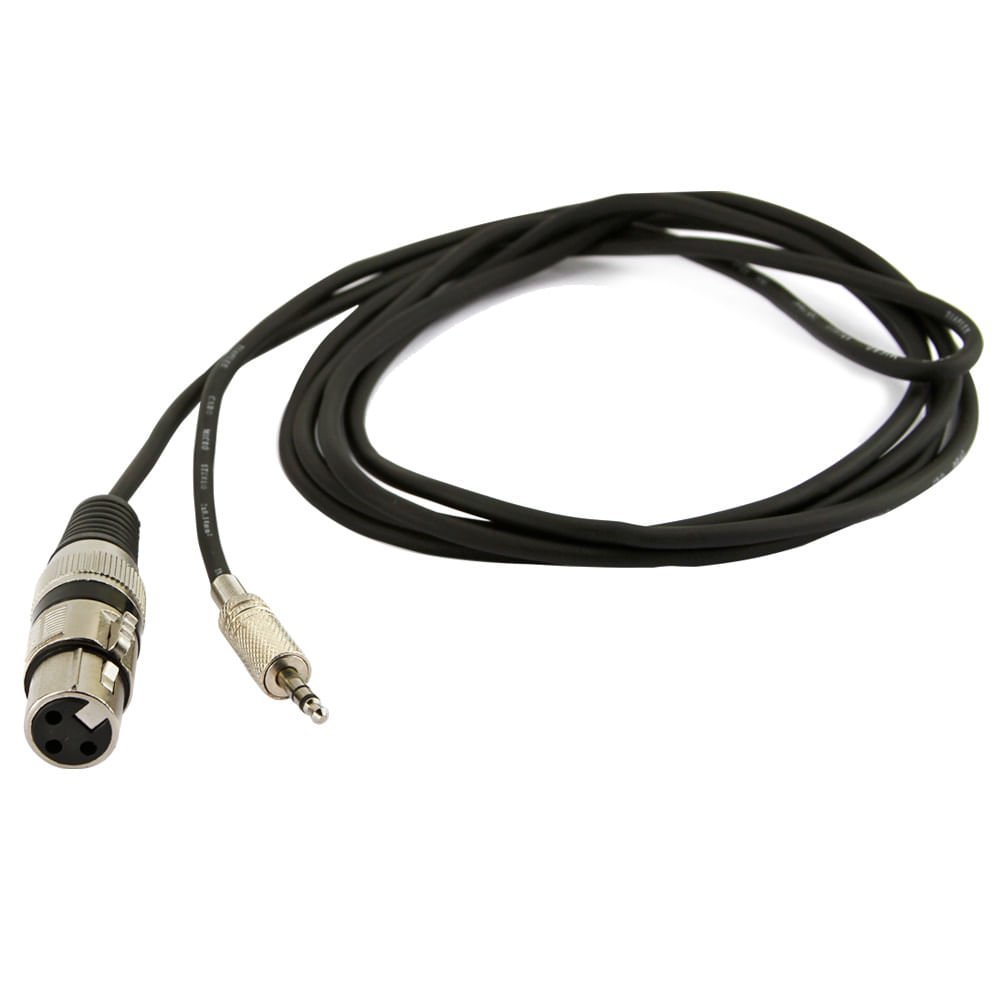 Cabo P2 Estereo para Xlr Femea - 45 Metros - 2