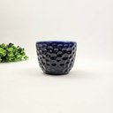 Ver imagem 3 de Vaso Decorativo Azul Bolha Azul 9x11cm Cerâmica Brilho