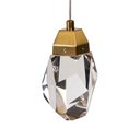 Ver imagem 2 de Lustre Pendente Skylight Rock 4012 Dourado Led Bivolt Dourado/transparente