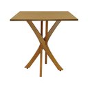 Ver imagem 6 de Conjunto Mesa Tiê 80x80cm com 4 Cadeiras Assento Estofado Corano Preto