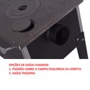 Ver imagem 3 de Fogão a Lenha Fornellar com Tampo Ferro e Saída Traseira Chaminé F102-T