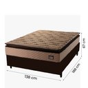 Ver imagem 3 de Cama Box Casal Colchão Espuma D33 Pillow Top Van Gogh 138x188x67cm Hellen