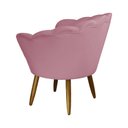 Ver imagem 3 de Poltrona Decorativa Pétala Veludo Rosa
