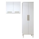 Ver imagem 2 de Lavanderia Modulada São Gonçalo 1 Armário Multiuso e Armário Aéreo Kaiki Móveis