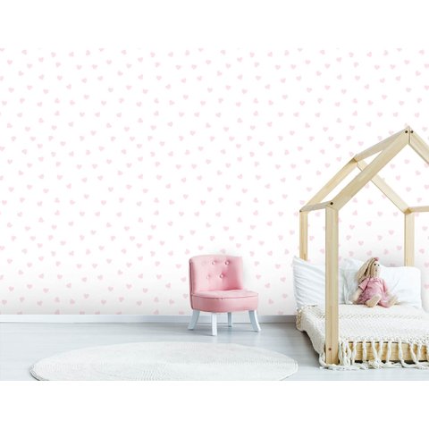 Papel de Parede Infantil - Corações Arte Destaque 3,50 Metros