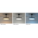 Ver imagem 5 de Ventilador de Teto Retrátil Compacto Preto com Led 60w e Controle Remoto