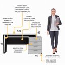 Ver imagem 3 de Escrivaninha Extensível 120cm 4 Gavetas Flex Multimóveis CR25323 