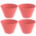 Ver imagem 1 de 4 Potes Balde para Pipoca 3,8l Plástico Resistente Crippa Pipoqueira Rosa Goiaba