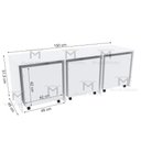 Ver imagem 2 de ARMÁRIO RODINHAS M152.2021.B (QUARTO, KIDS, ORGANIZA) MUNDI MOVEIS