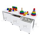 Ver imagem 4 de ARMÁRIO RODINHAS M152.2021.B (QUARTO, KIDS, ORGANIZA) MUNDI MOVEIS