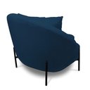 Ver imagem 7 de Poltrona Decorativa Orgânica Pé de Metal Preto Kit 2 Zaya Bouclê Bege C05 - D’Rossi