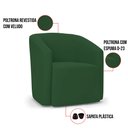 Ver imagem 3 de Poltrona Decorativa Orgânica Stella Max Veludo D03 - D’Rossi