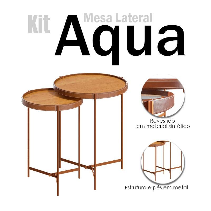 Kit Mesa Lateral Aqua Nature Cobre - Imcal - 3