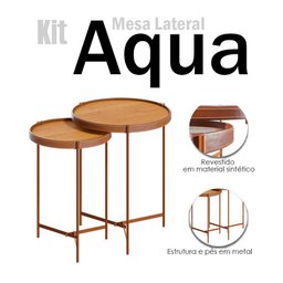 Kit Mesa Lateral Aqua Nature Cobre - Imcal - 3