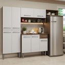 Ver imagem 1 de Armário de Cozinha Completa 229cm Rustic-branco Emilly Madesa 016