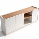 Ver imagem 3 de Rack Moscou com Rodapé 130cm para TV Byhouse