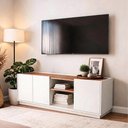 Ver imagem 6 de Rack Moscou com Rodapé 130cm para TV Byhouse