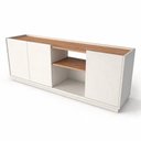 Ver imagem 4 de Rack Moscou com Rodapé 130cm para TV Byhouse