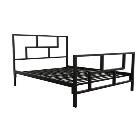 Cama de Ferro Metalon Queen Size Icamas Preto Fosco