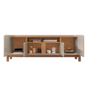 Ver imagem 3 de Rack Lizz 1.70 Off White/cedro - Casa D Móveis