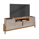 Ver imagem 2 de Rack Lizz 1.70 Off White/cedro - Casa D Móveis