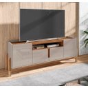 Ver imagem 1 de Rack Lizz 1.70 Off White/cedro - Casa D Móveis