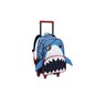 Mochila Tubarão com Rodas Azul - 1