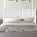 Ver imagem 2 de Cabeceira Estofada Casal 140CM Cora Courino Branco - D A DECOR D&A Decor