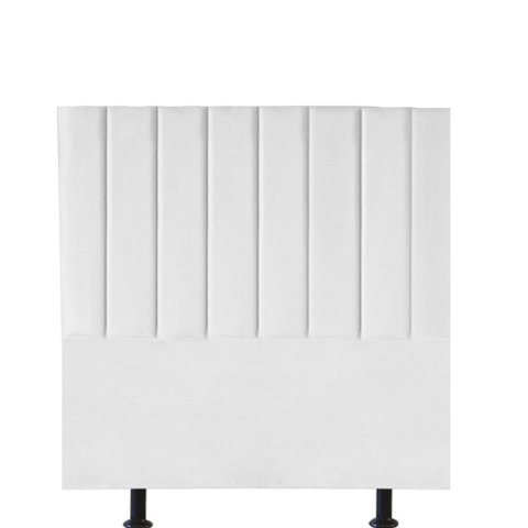 Cabeceira Estofada Casal 140CM Cora Courino Branco - D A DECOR D&A Decor