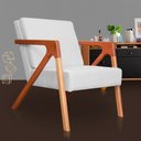 Ver imagem 5 de Poltrona Luxo Monalisa Suede Cores - DS Estofados - Branco