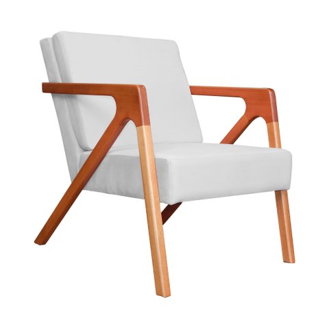 Poltrona Luxo Monalisa Suede Cores - DS Estofados - Branco