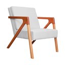 Ver imagem 1 de Poltrona Luxo Monalisa Suede Cores - DS Estofados - Branco