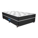 Ver imagem 1 de Cama Box Conjugado Solteiro: Colchão Molas Prolastic Springs Pillow Black (88x188x41)