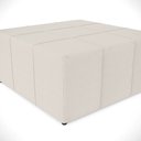 Ver mais imagens de Kit 02 Puffs Decorativos Para Sala de Estar Quadrado Milano 90x90cm W01 Linho Cru - Lyam Decor
