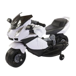 Mini Moto Motinha Elétrica Infantil Bateria 6v Triciclo Criança Brinqway Bw-232 Branco