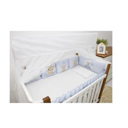Kit para Berço 10 Peças Americano Aconchego Merlin Cute Azul - 4