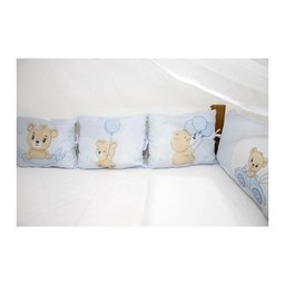 Kit para Berço 10 Peças Americano Aconchego Merlin Cute Azul - 6