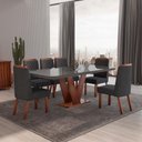 Ver imagem 1 de Sala de Jantar 160x80 6 Cadeiras Bom Pastor Aurora